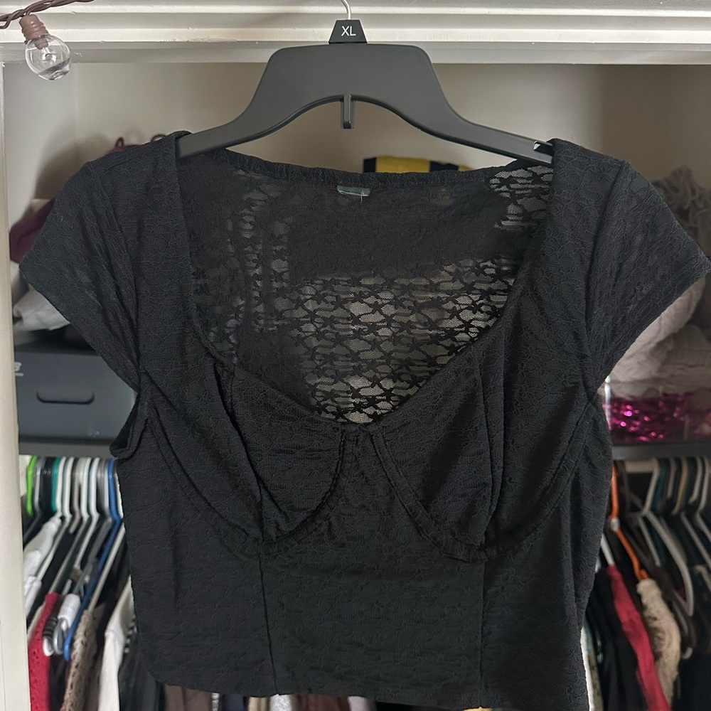 Wild Fable Black Lace Top